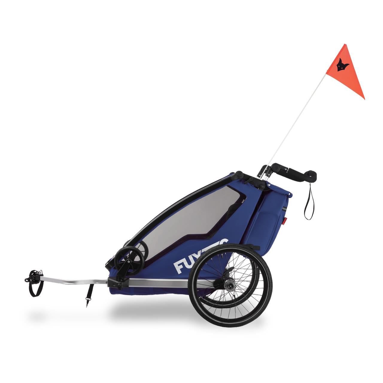 FUXTEC Fahrradanhänger/Jogger FX-FA1-SET-BLAU mit Jogger-Rad