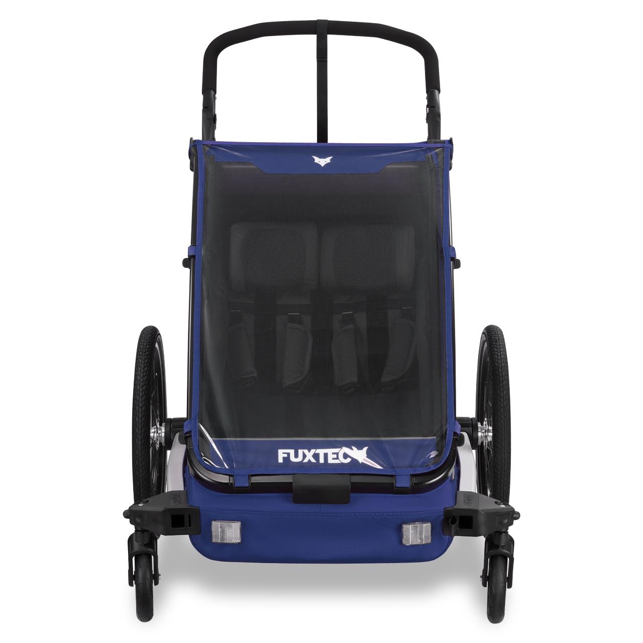 FUXTEC Fahrradanhänger/Jogger FX-FA1-SET-BLAU mit Jogger-Rad