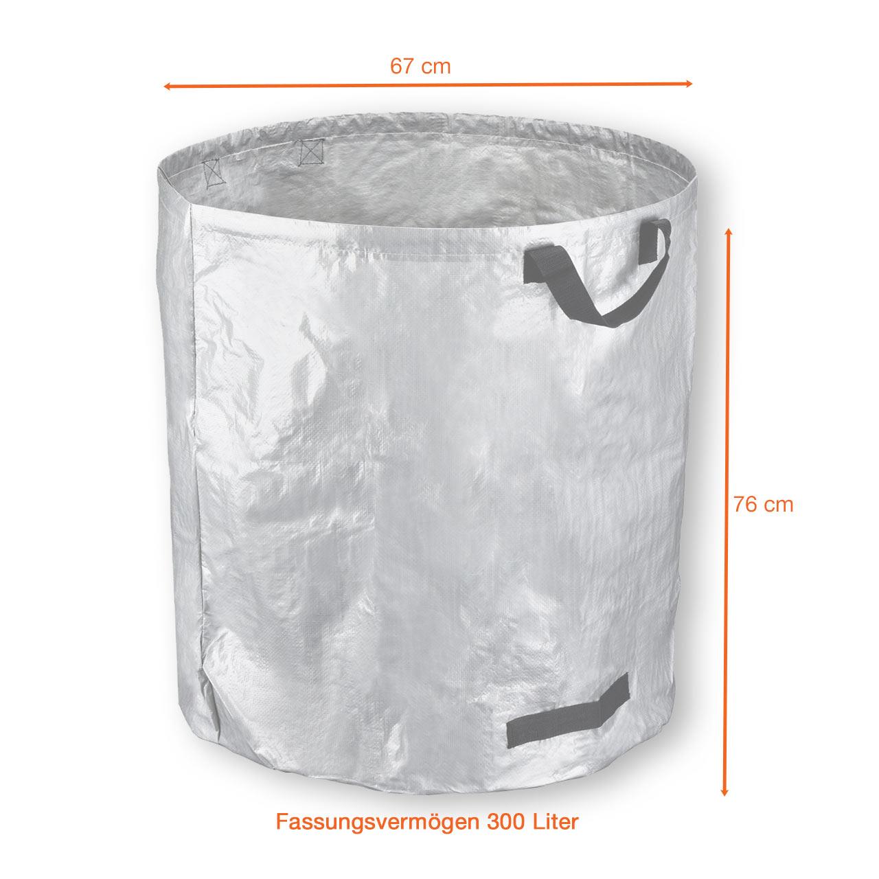 FUXTEC set of 3 garden waste garbage cans FX-GB300