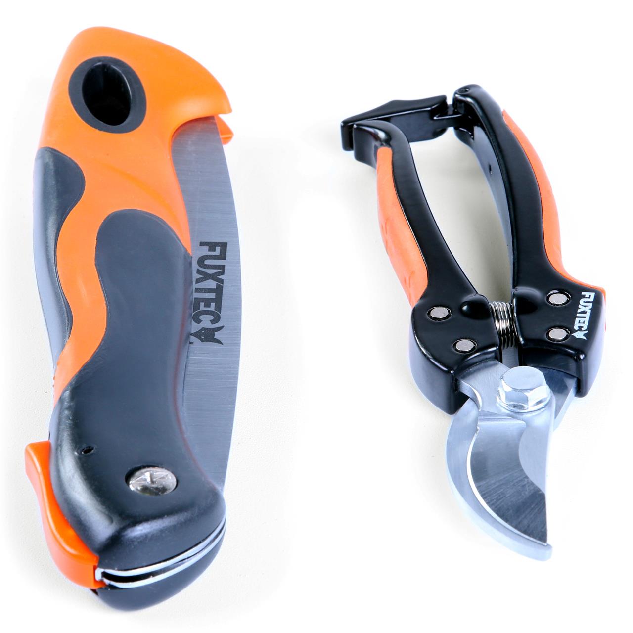 Lot de 2 sécateurs FUXTEC FX-HGW2 - sécateur et couteau-scie