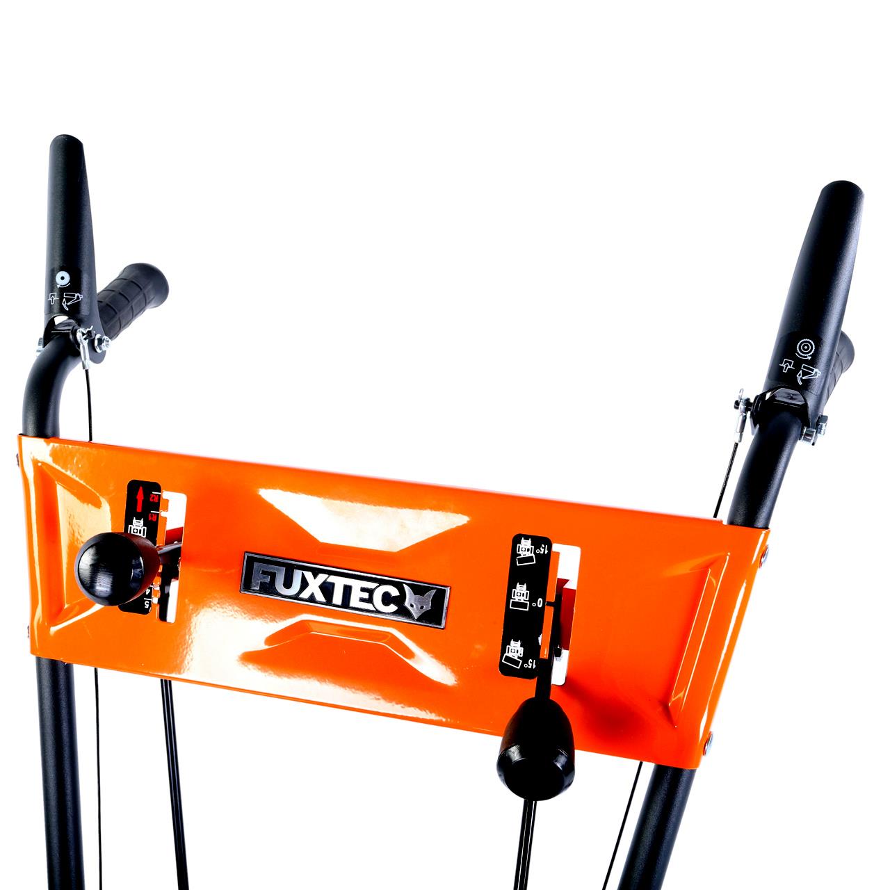 Balayeuse déneigeuse thermique FUXTEC FX-KM196, avec brosse de balayage - sans embout optionnel