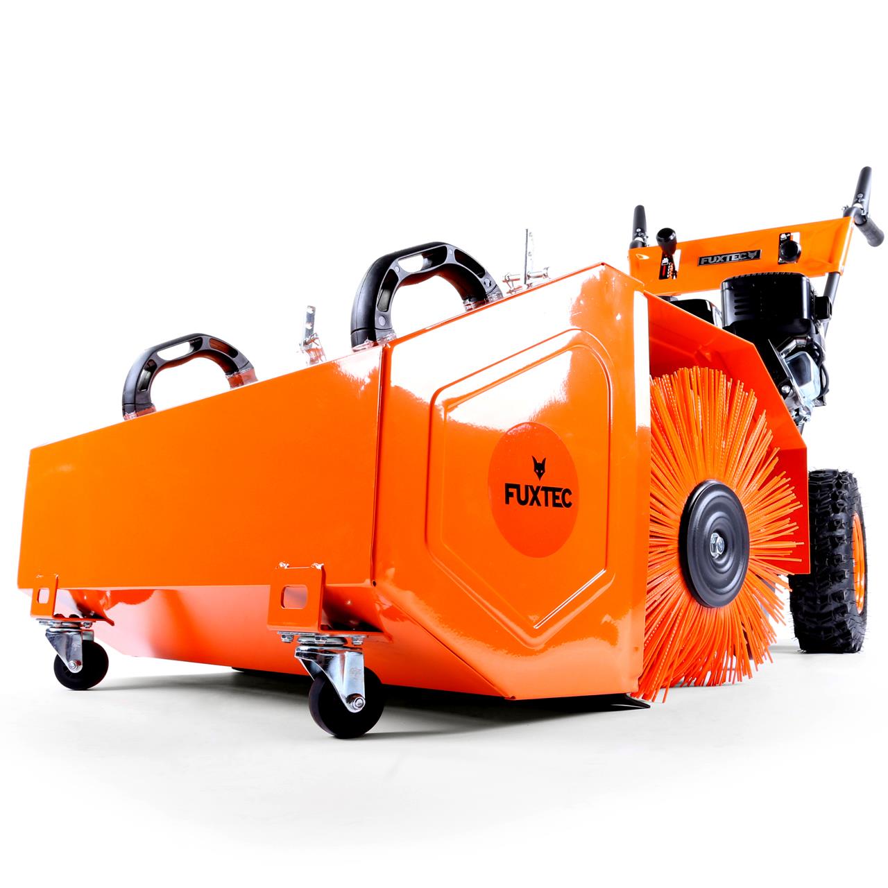 Balayeuse déneigeuse thermique FUXTEC FX-KM196, avec brosse de balayage - sans embout optionnel