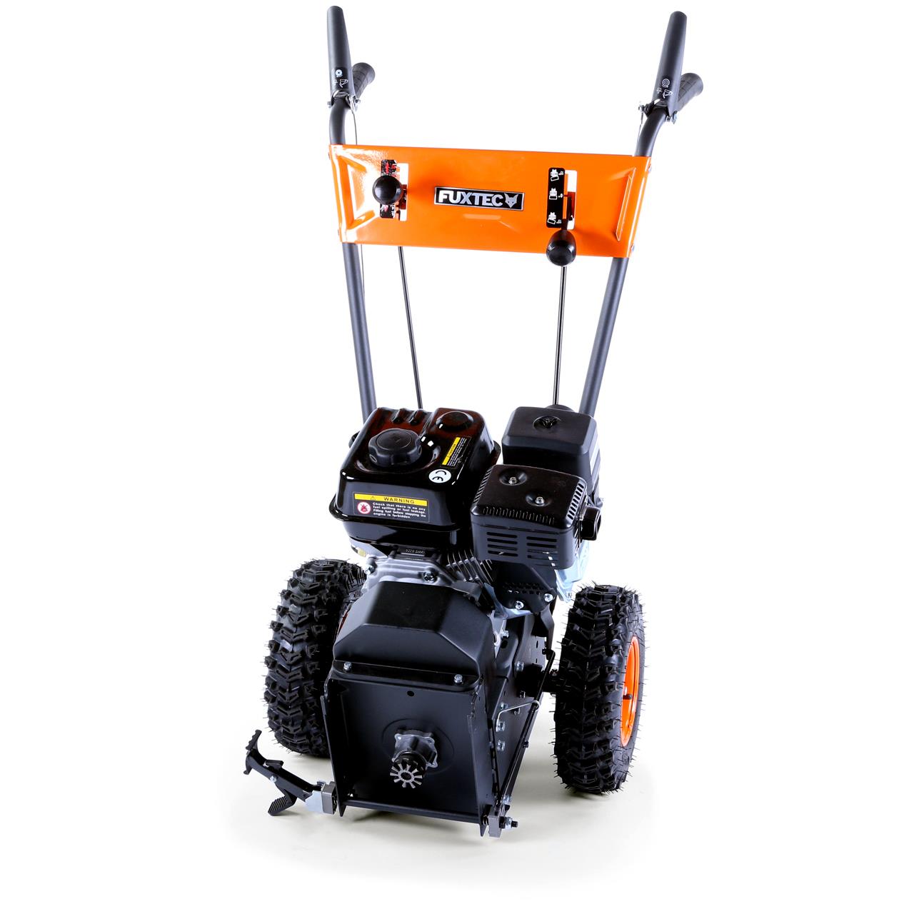 Balayeuse déneigeuse thermique FUXTEC FX-KM196, avec brosse de balayage - sans embout optionnel