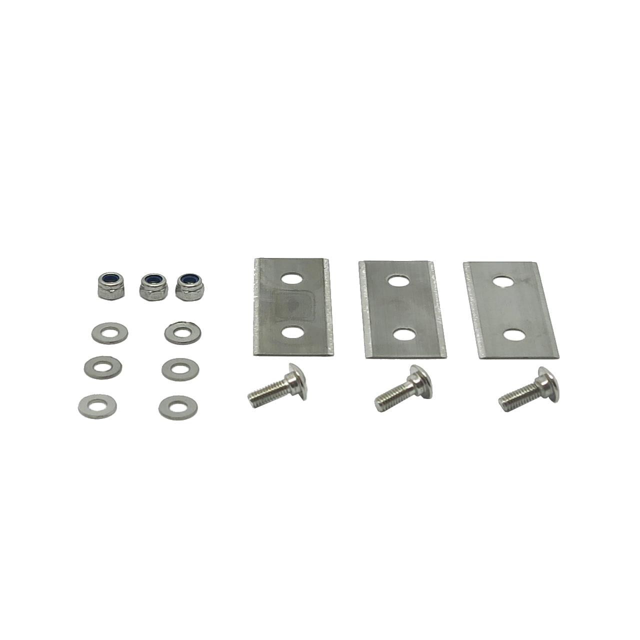 FUXTEC - Set de 3 lames avec vis et écrous. Convient au robot-tondeuse FX-RB144