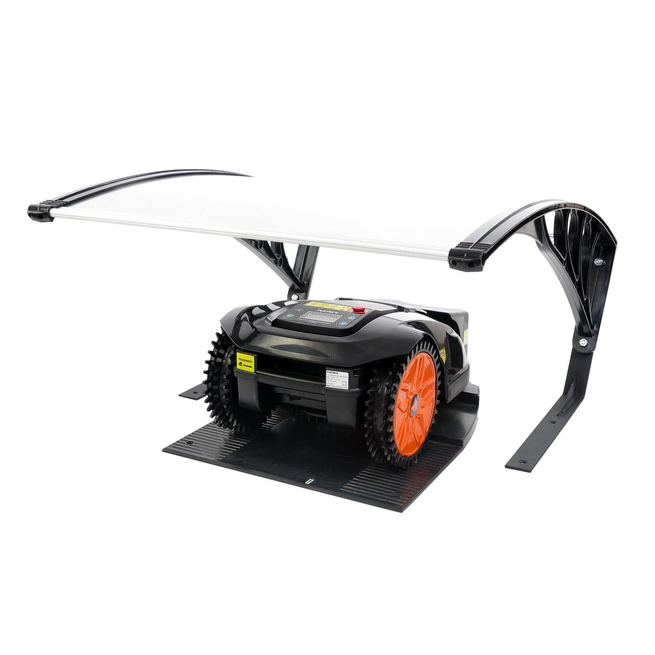 Garage FUXTEC à plaque alvéolaire pour robot-tondeuse