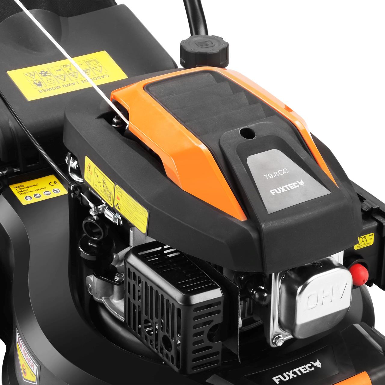 FUXTEC bundle petrol lawn mower FX-RM4180 & petrol brush cutter FX-MS125