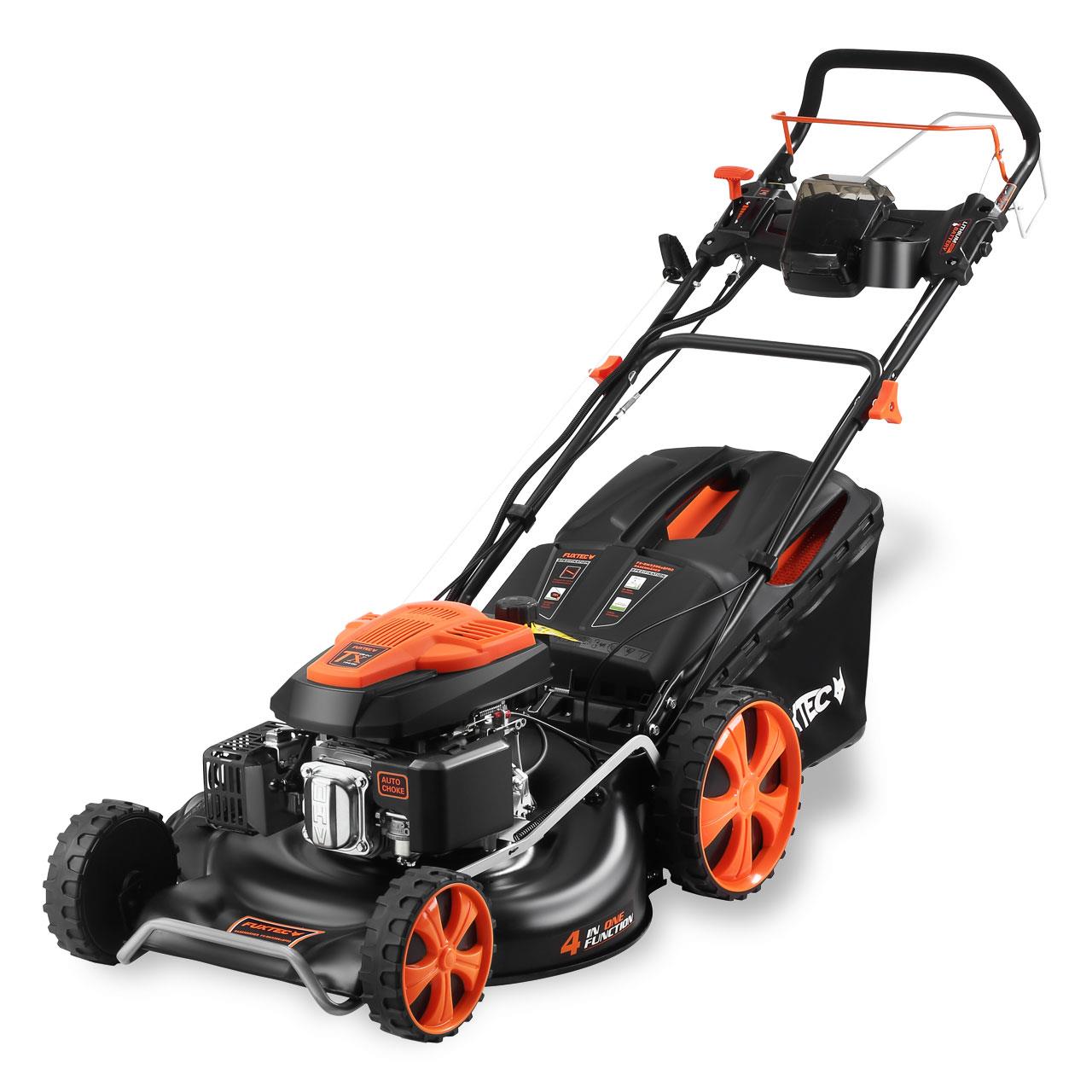 Tondeuse thermique démarrage électrique E-Start et vitesse d'autotraction réglable FUXTEC FX-RM5396esPRO