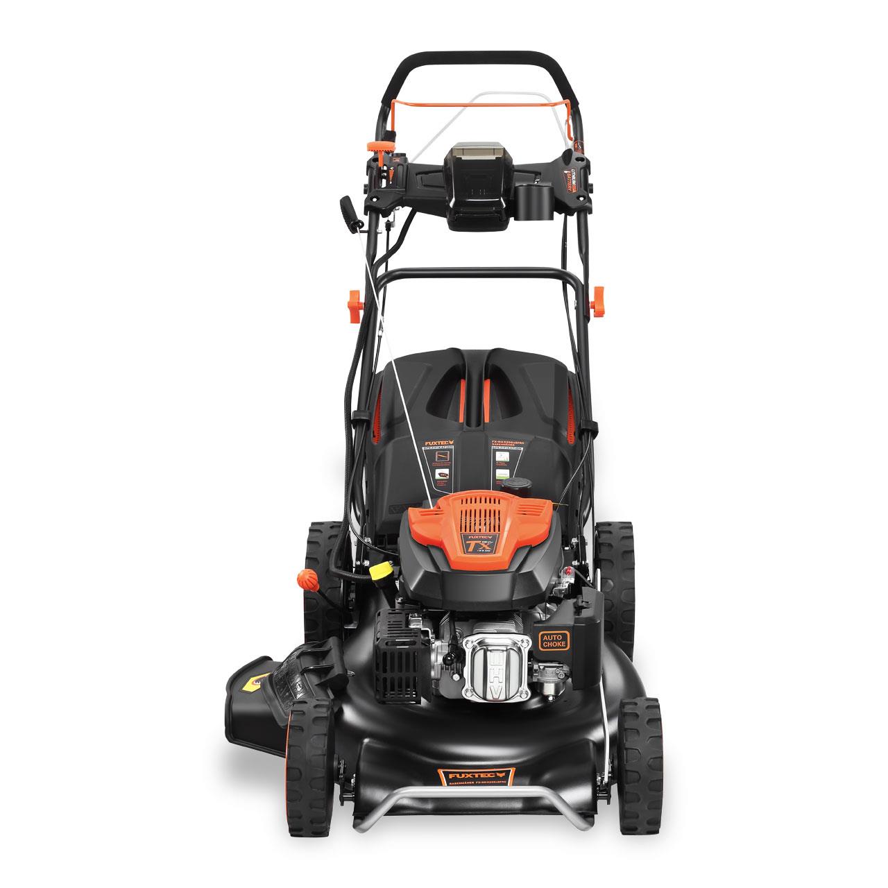 Tondeuse thermique démarrage électrique E-Start et vitesse d'autotraction réglable FUXTEC FX-RM5396esPRO