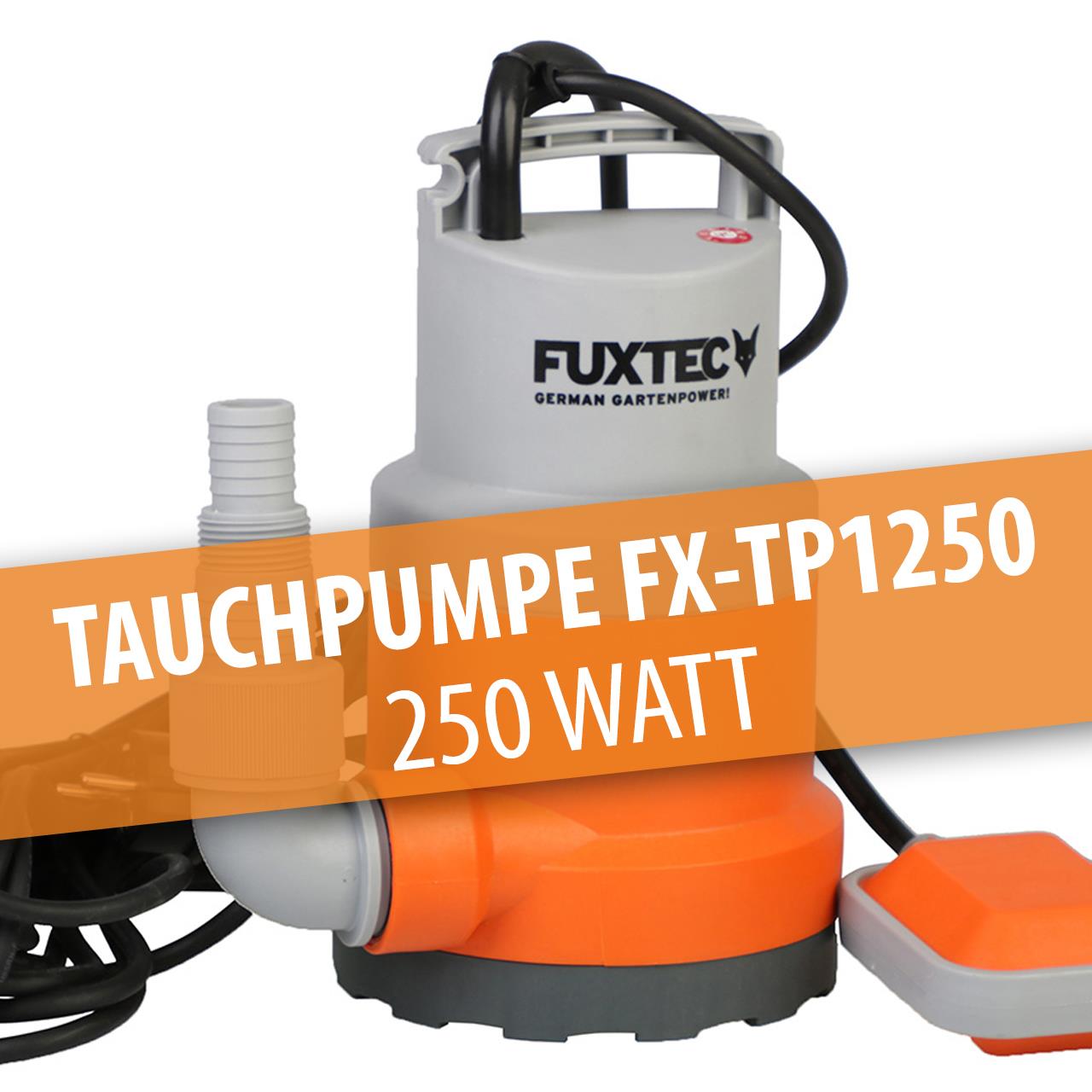 Pompe immergée 250 W FUXTEC FX-TP1250 - 6000 litres par heure