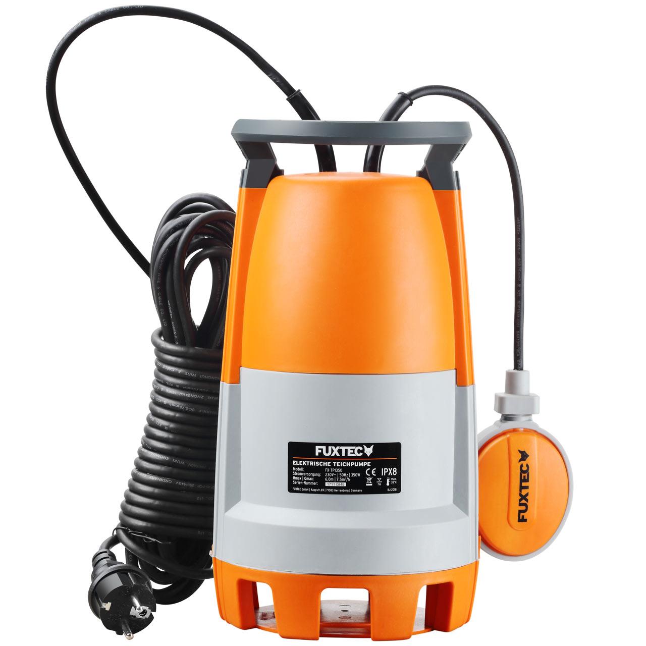 Pompe immergée 350W FUXTEC FX-TP1350 - 7500 litres par heure
