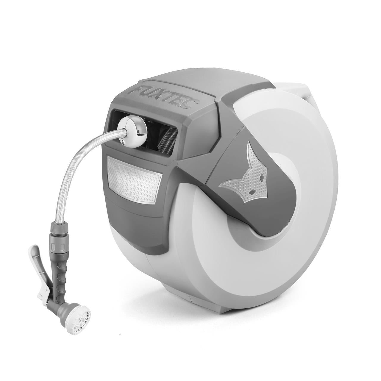 Dévidoir mural automatique 30 m FUXTEC FX-WSA30 GRIS