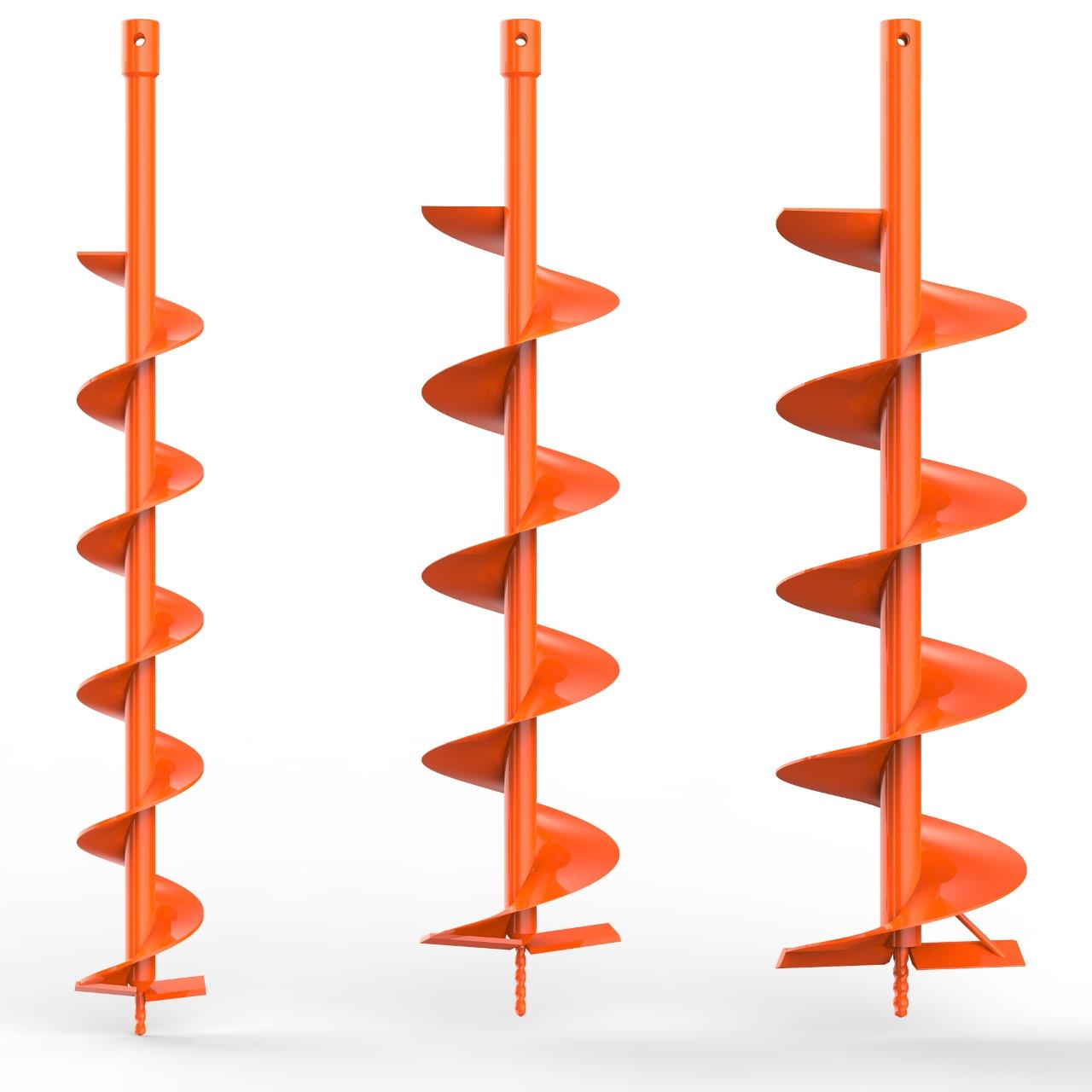 Tarière thermique FUXTEC FX-EB152 avec mèches de 100, 150 et 200 mm