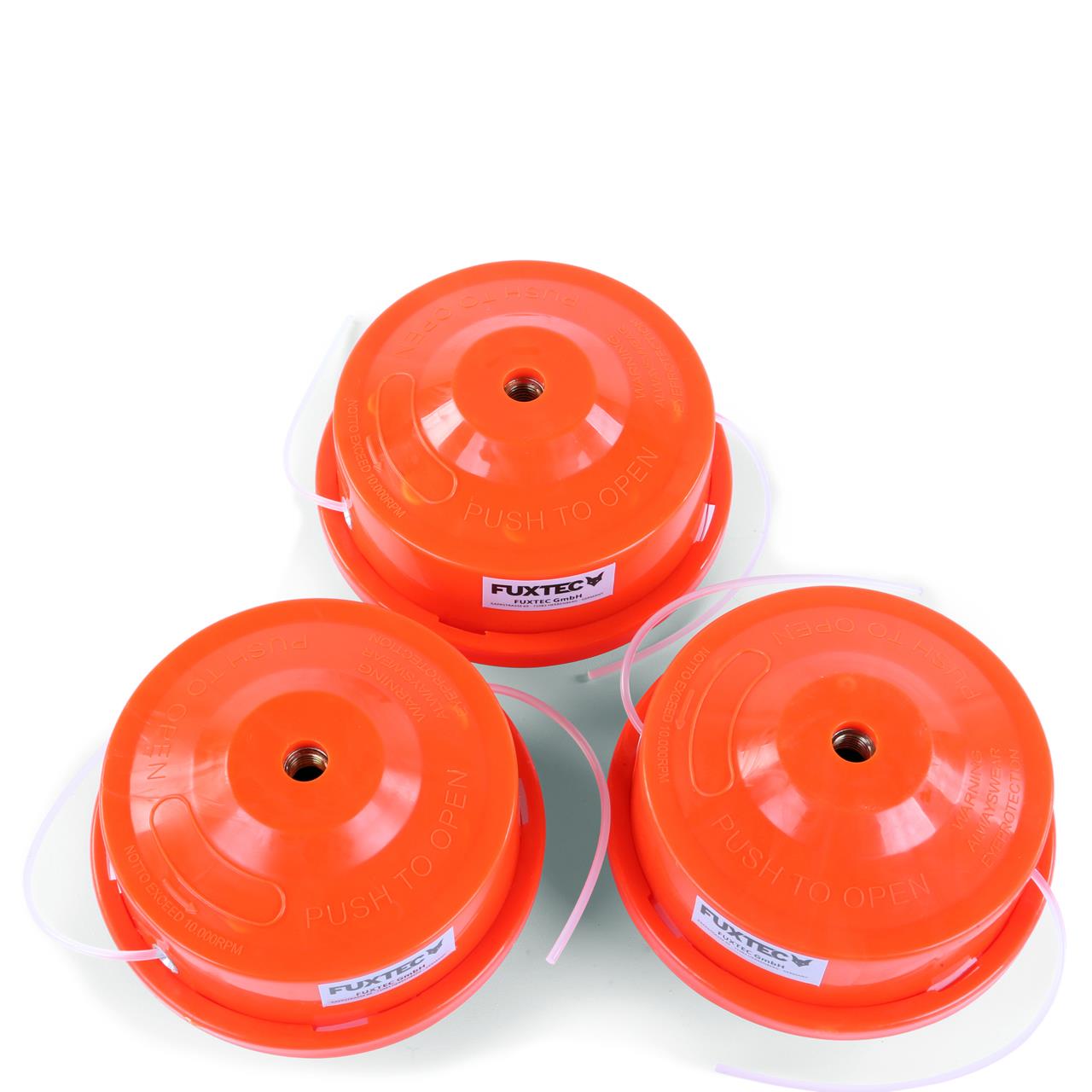 FUXTEC - Set de 3 têtes de coupe double fil BASIC - pour debroussailleuses et multifonctions