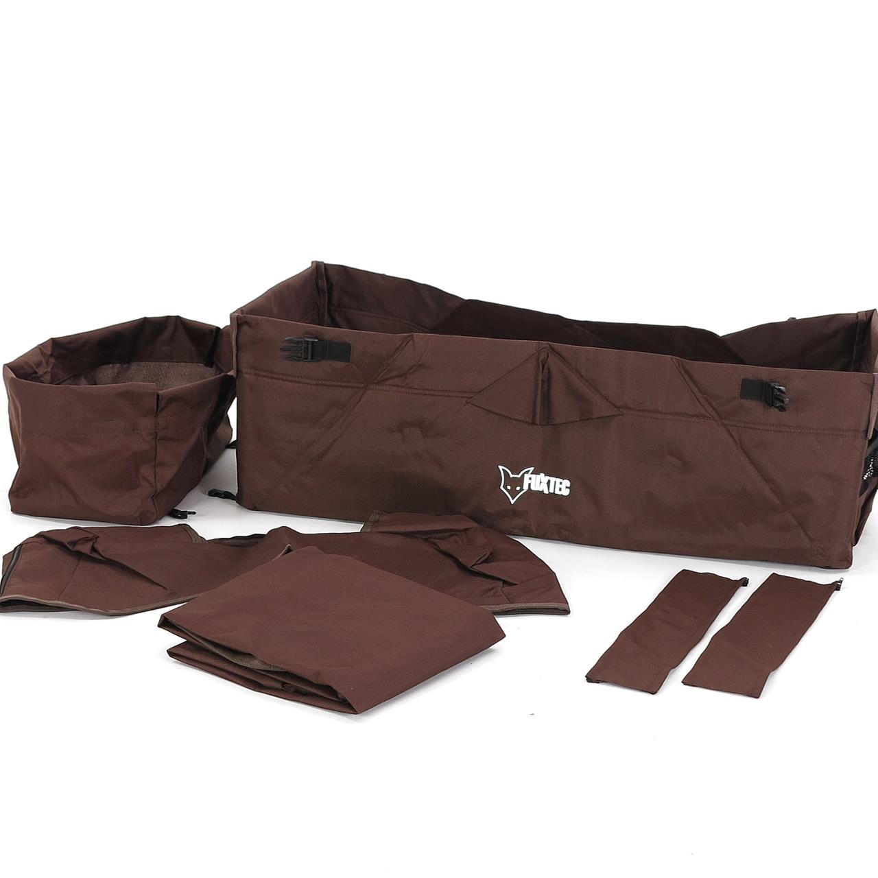 FUXTEC - Set complet tissu marron chariot de transport City Cruiser