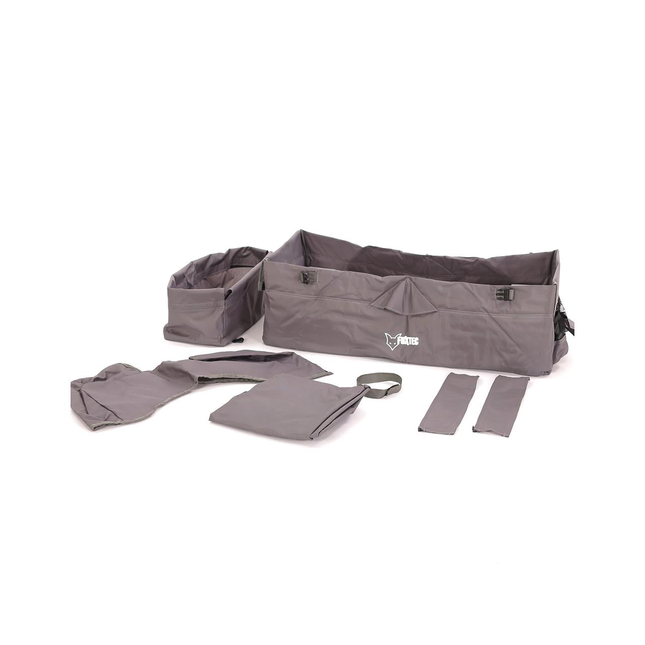 FUXTEC - Set complet tissu chariot de transport en gris City Cruiser