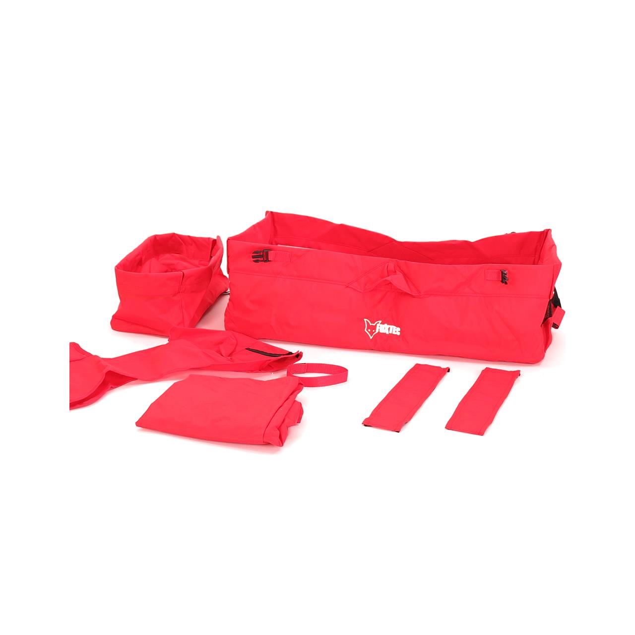 FUXTEC - Set complet tissu chariot de transport en rouge CT500