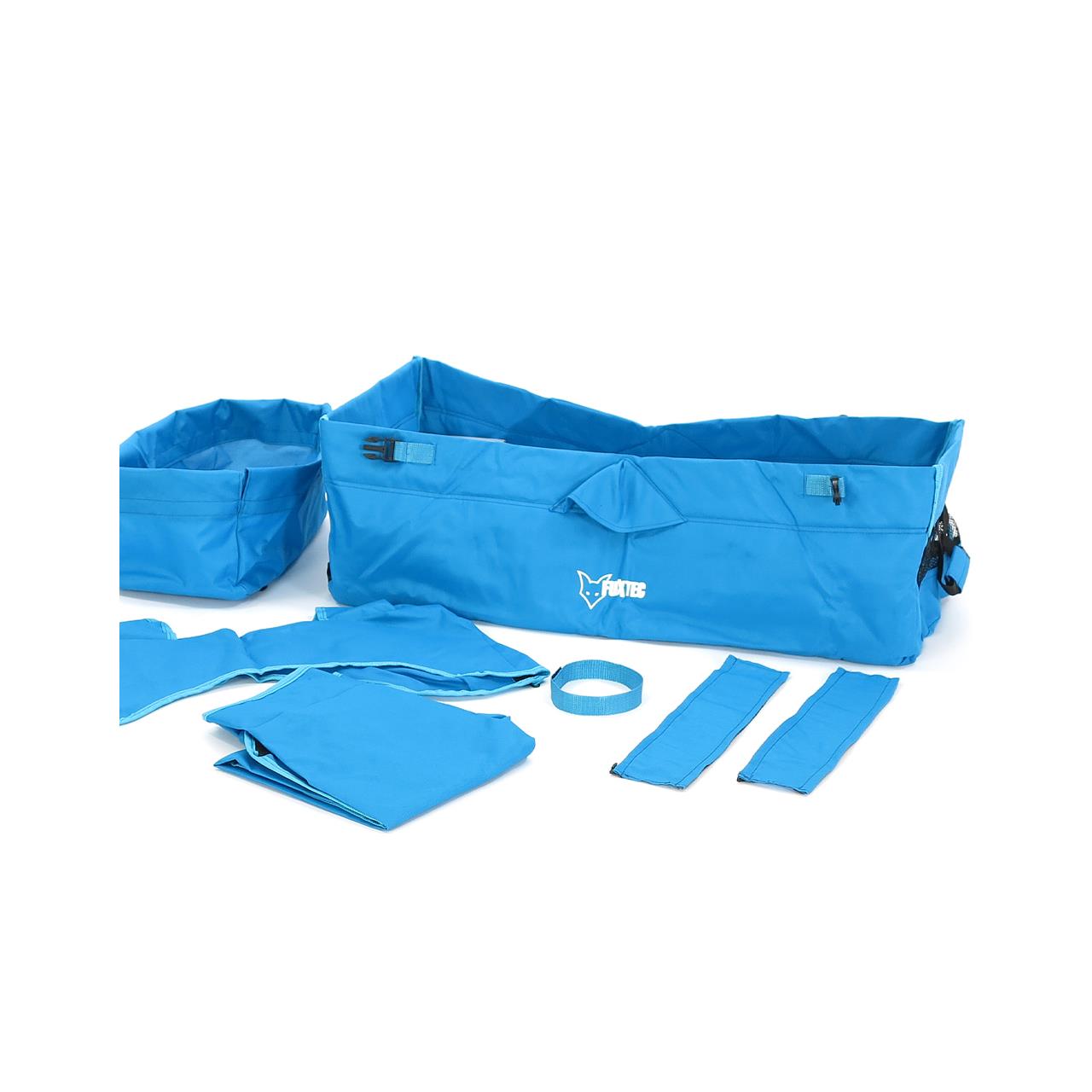 FUXTEC - Set complet tissu chariot de transport en turquoise City Cruiser