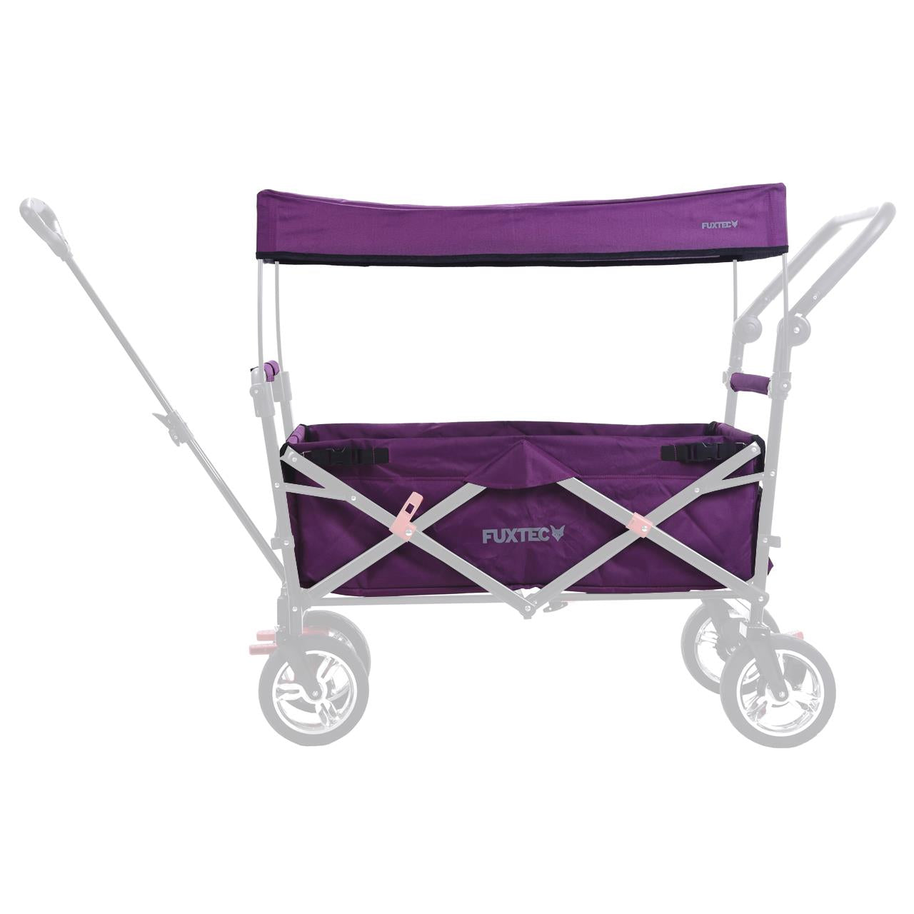 FUXTEC - Set complet tissu pourpre chariot de transport Easy Cruiser