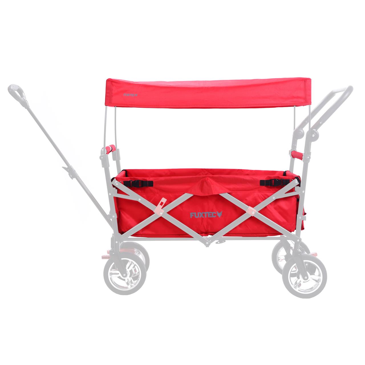 FUXTEC - Set complet tissu rouge chariot de transport Easy Cruiser