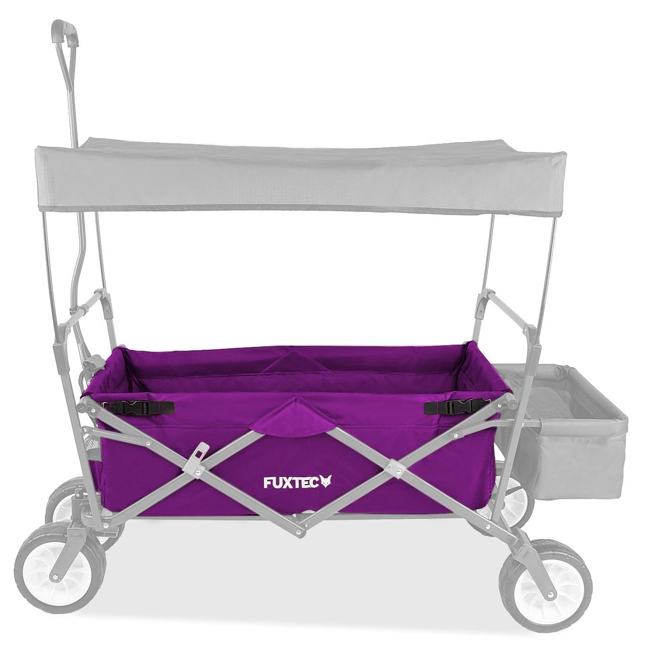 FUXTEC - Tissu d'habitacle chariot de transport pliable Wild Cruiser en pourpre