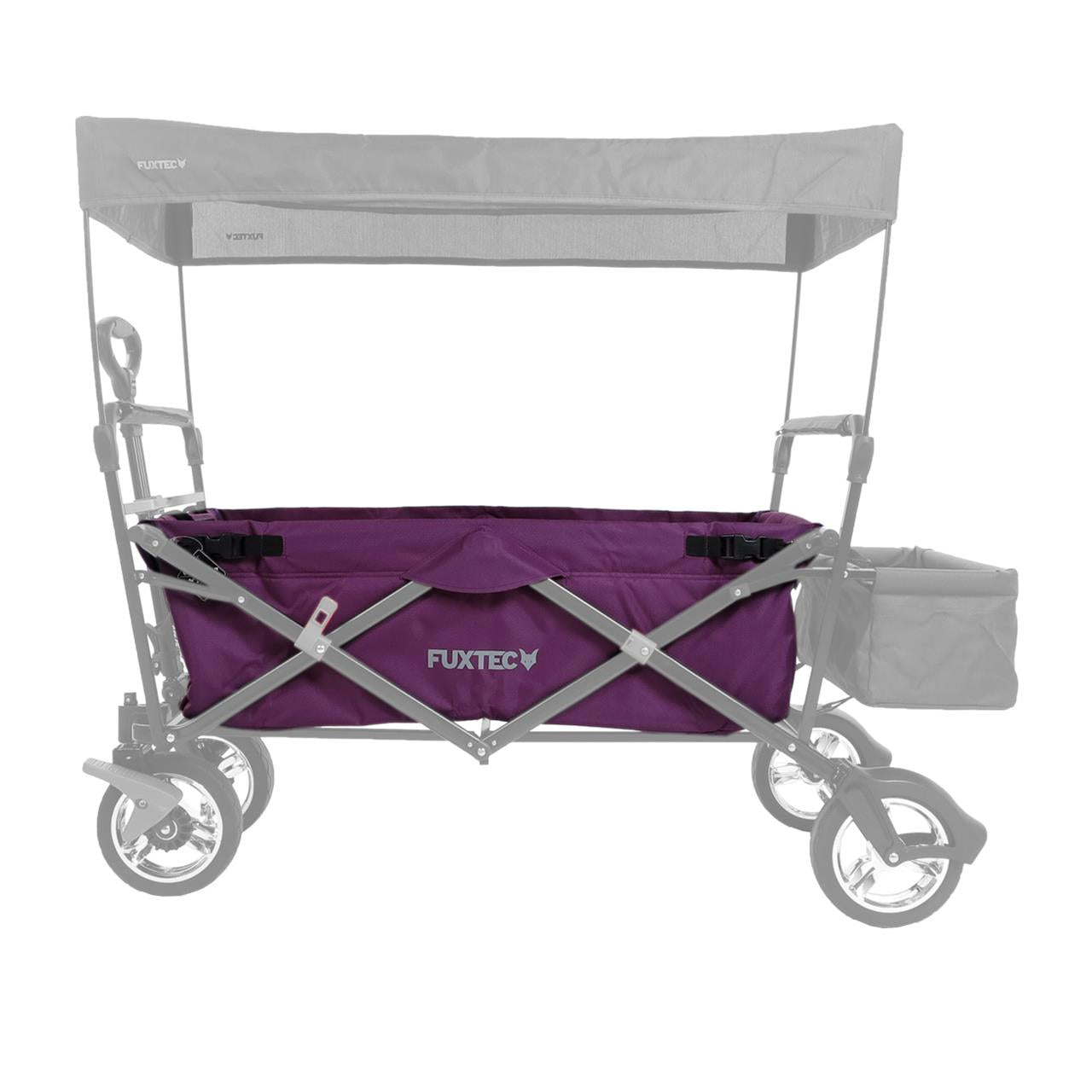 FUXTEC - Tissu d'habitacle chariot de transport pliable City Cruiser et Free Cruiser en pourpre