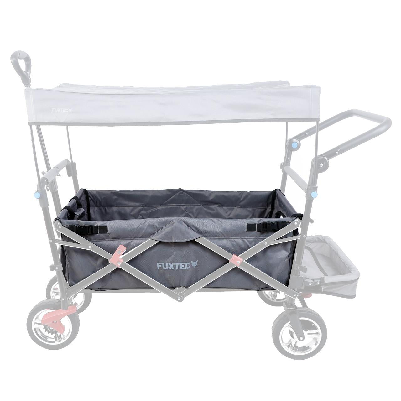 FUXTEC - Tissu d'habitacle chariot de transport pliable CT800 en gris