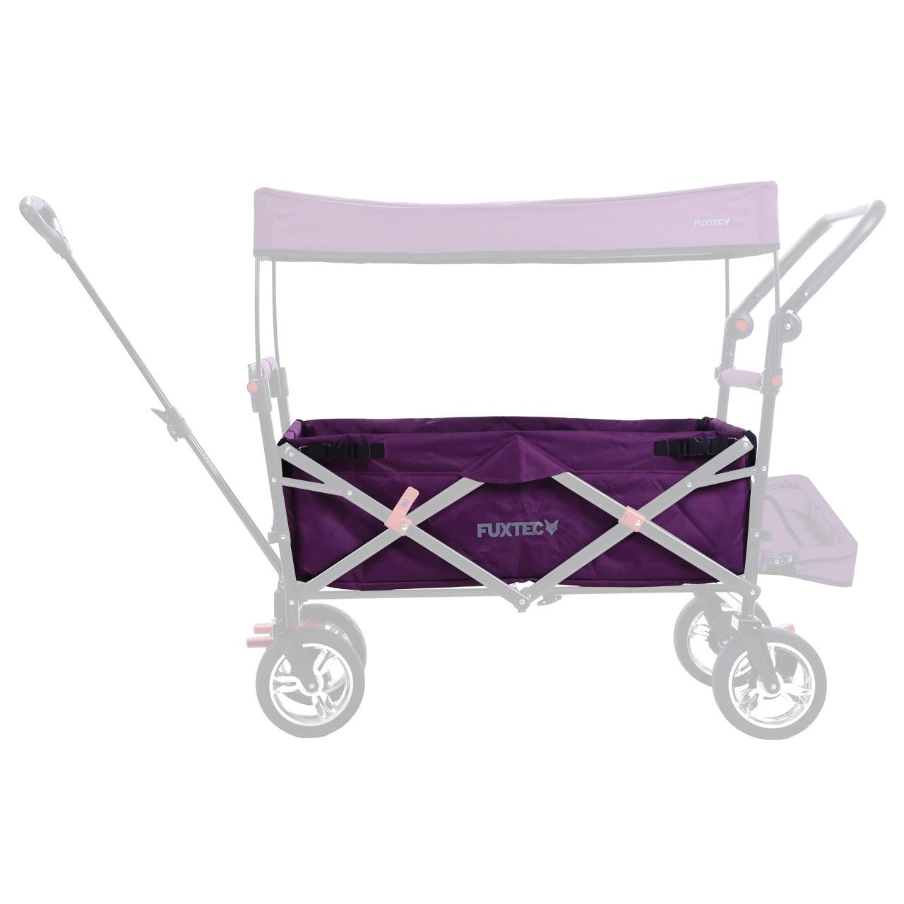 FUXTEC - Tissu d'habitacle chariot de transport pliable Smart Cruiser en pourpre