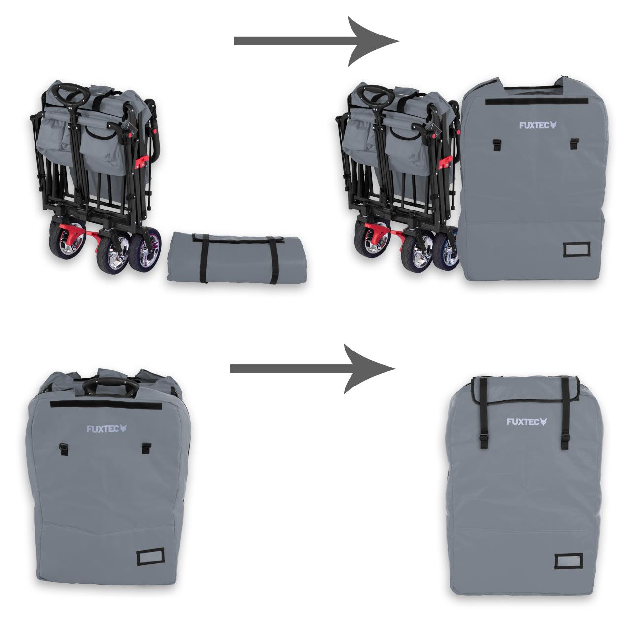 FUXTEC - House de transport rembourré chariot Easy et Smart Cruiser