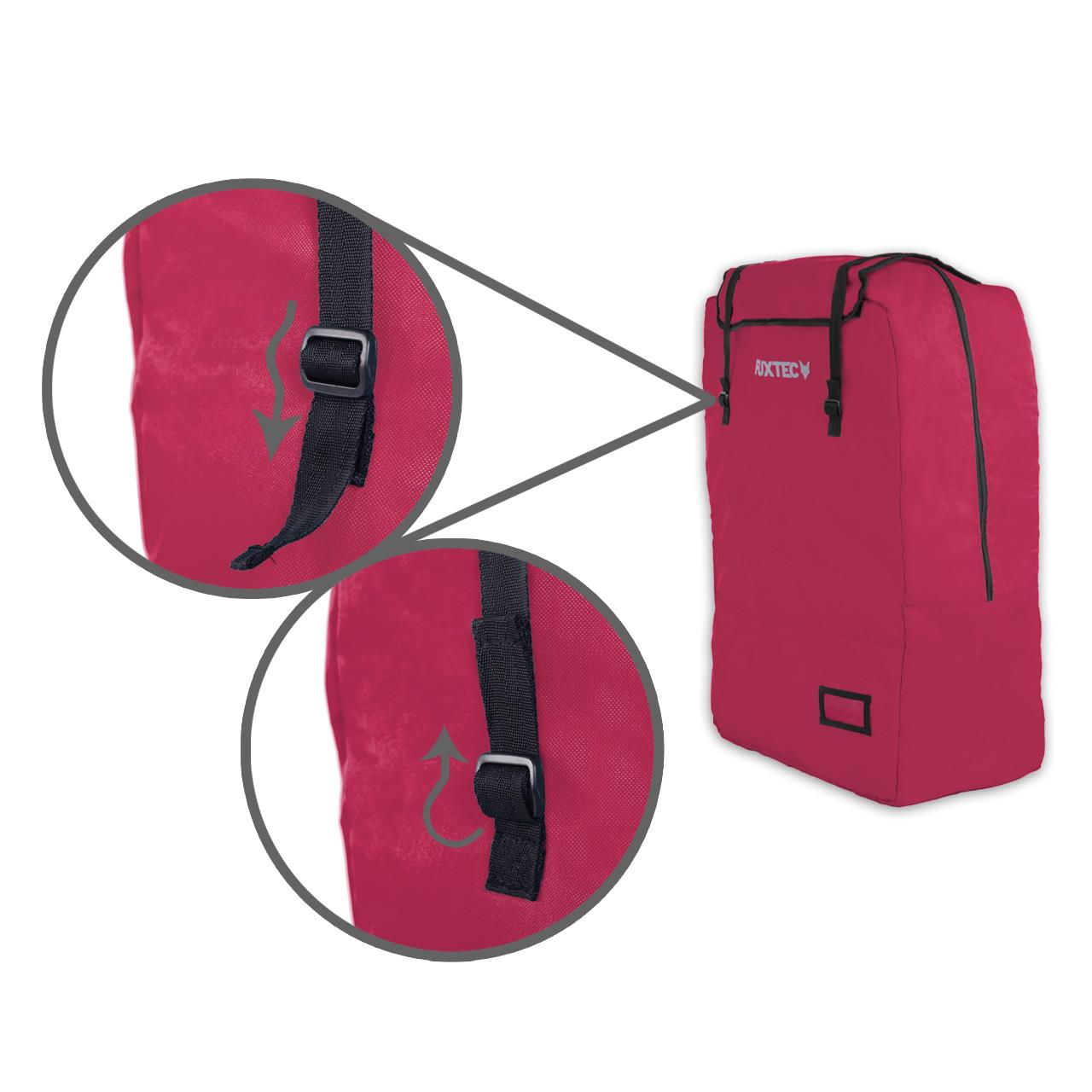 FUXTEC - Housse de transport rembourré rouge chariot Easy et Smart Cruiser