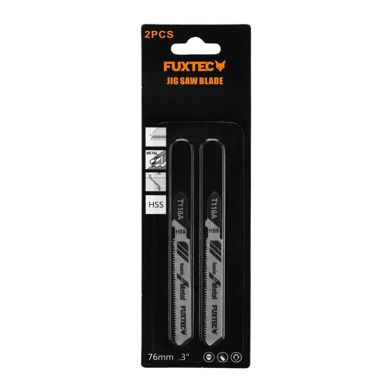 FUXTEC - Jeu de lames de scie T118A pour scie sauteuse sans fil FX-E1JS20
