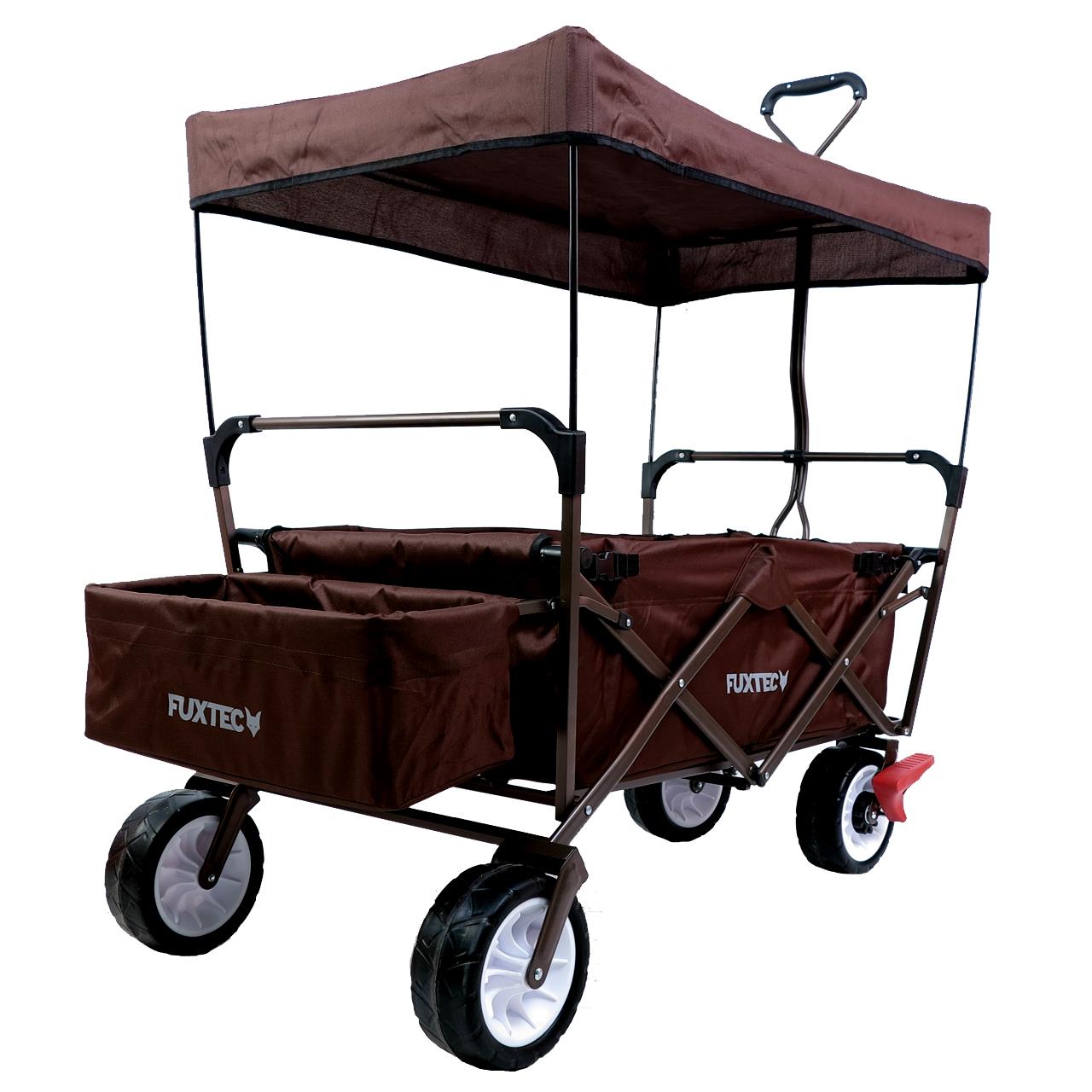 FUXTEC - Chariot à bras Wild Cruiser brun chocolat