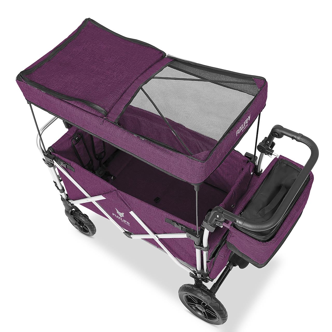 FUXLIFE FX-CTL950 Chariot Pliable Premium Enfants – Toit Solaire & Suspensions