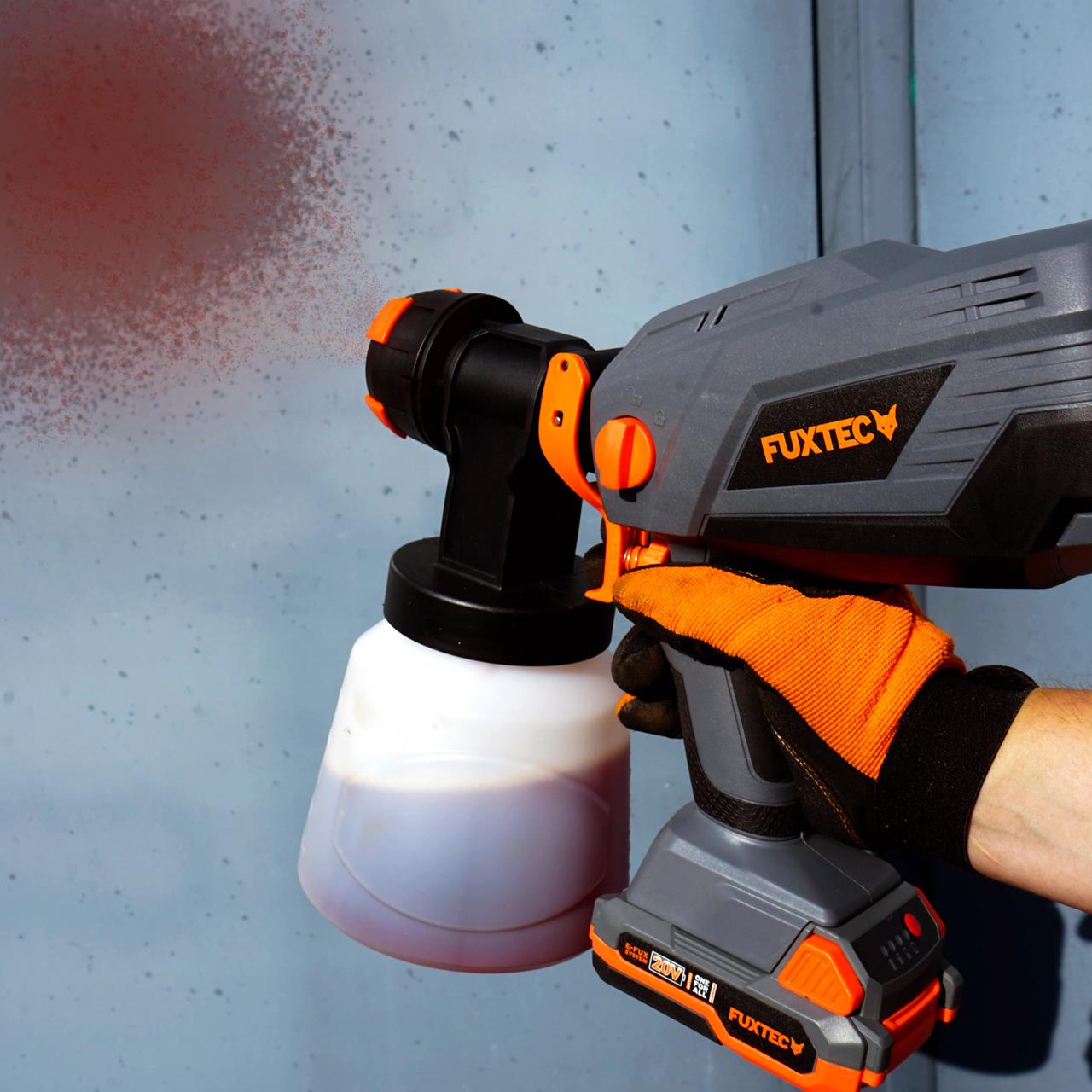 Pulvérisateur de peinture batterie 20V FUXTEC FX-E1CSP20 - sans batterie ni chargeur