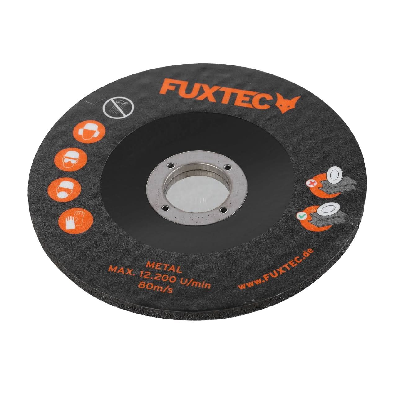 5 disques meules à ébarber 115x6x22mm meuleuse d'angle 20V FUXTEC FX-E1WS20