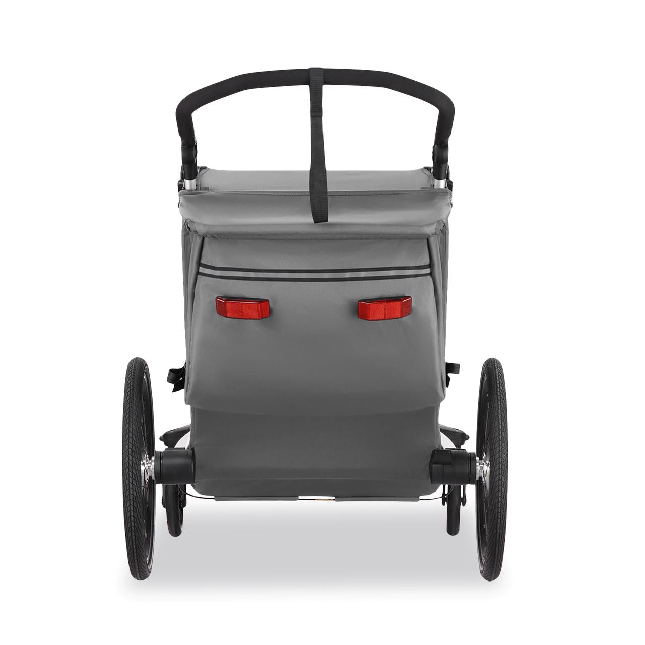 Remorque à vélo Sport Cruiser gris avec roue avant Jogger incluse