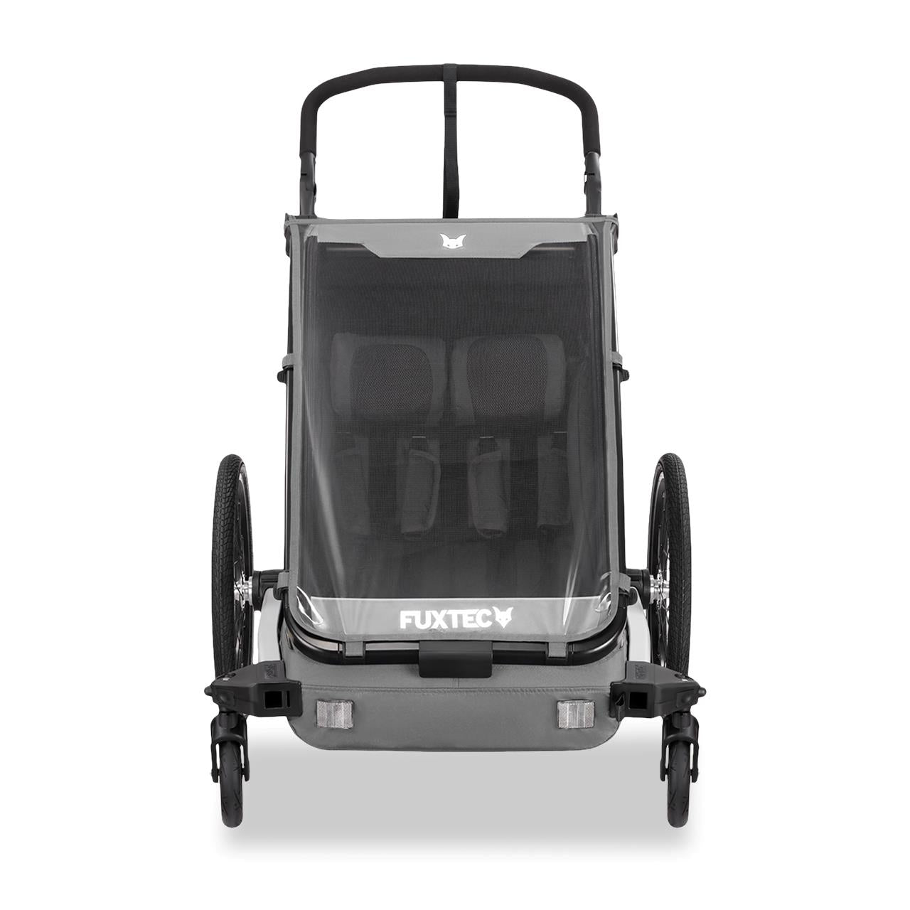FUXTEC Remorque à vélo/Jogger FX-FA1-SET-GRAU avec roue Jogger