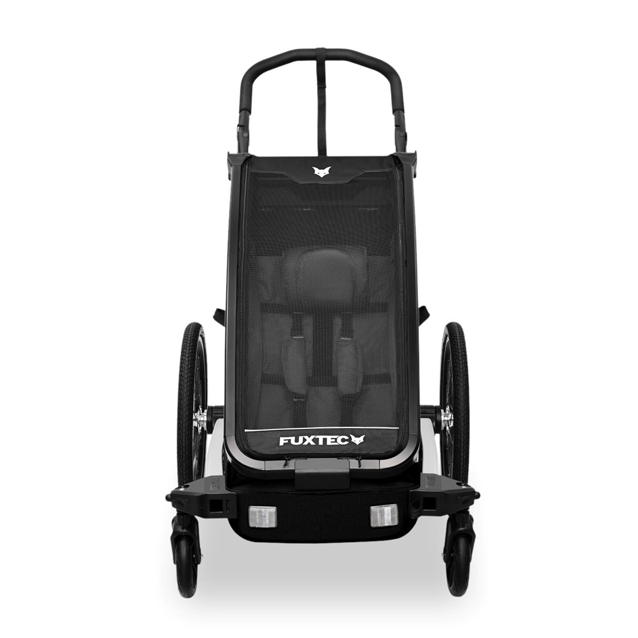 FUXTEC Remorque pour vélo FX-FA1S noir avec roue jogger