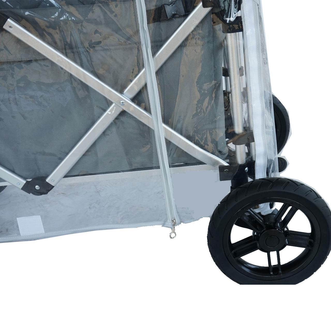 FUXTEC - Protection transparente contre la pluie pour le chariot pliable Super Cruiser