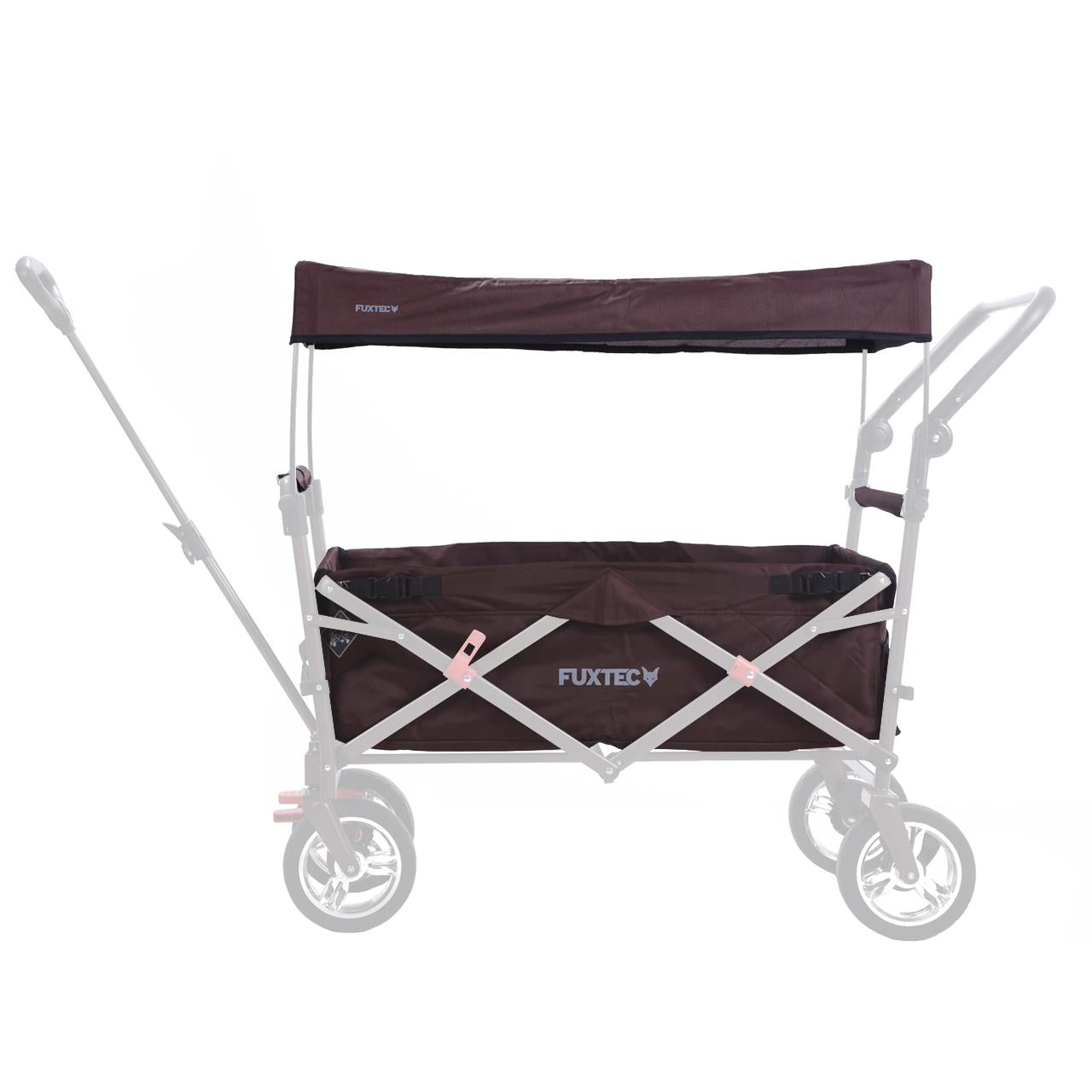 FUXTEC - Set complet tissu marron chariot de transport pliable Easy Cruiser