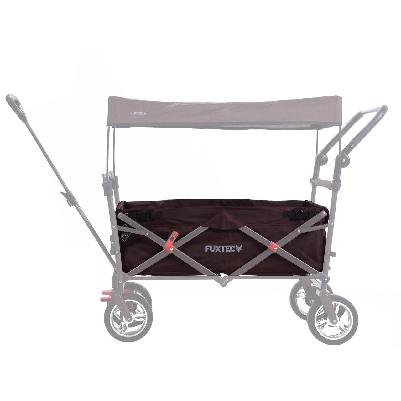 FUXTEC - Tissu d'habitacle chariot de transport pliable Easy Cruiser marron